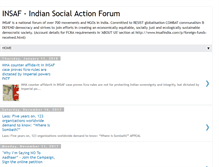 Tablet Screenshot of insafindia.com